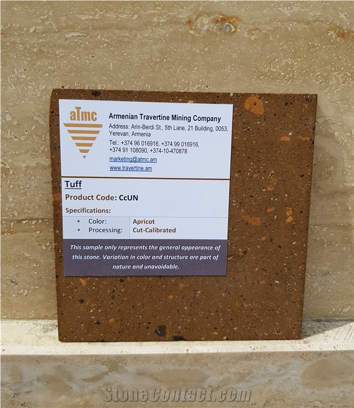 Armenian Apricot Tuff Stone