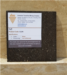 Armenian Black Tuff Stone