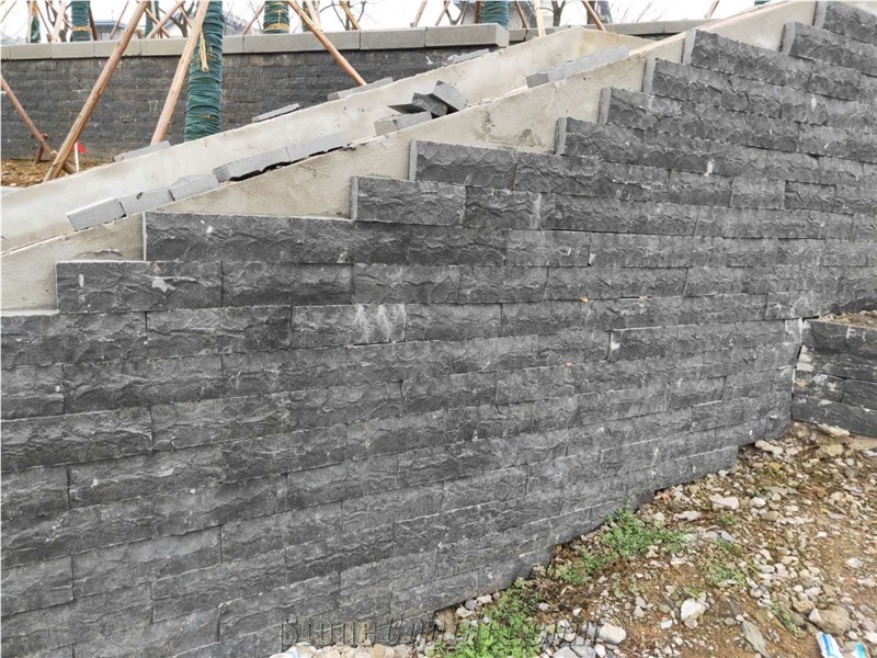 Blue Lime Stone,Mushroom,Natural Split Corner Clad