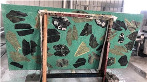Big Grain Luxury And Colorful Cement Terrazzo Slab
