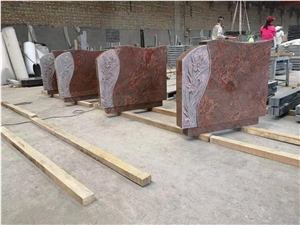 Exclusive Darker Brown Granite Tombstone