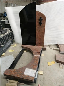 Exclusive Darker Brown Granite Tombstone
