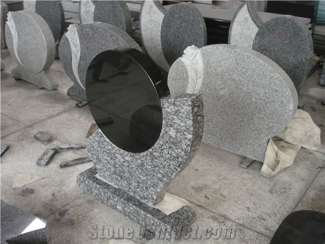 Germany Cheap Maple Red Granite Cross Headstone