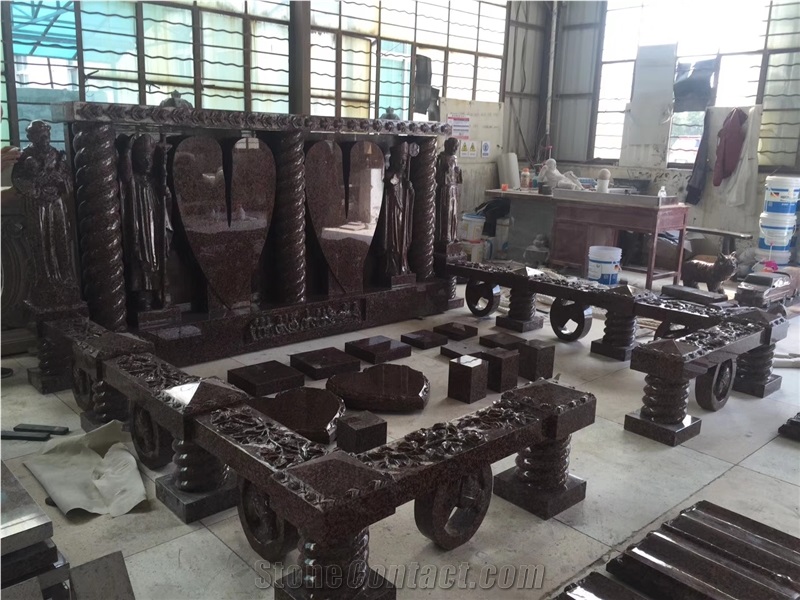 Granite Stone Material Gravestone Headstone