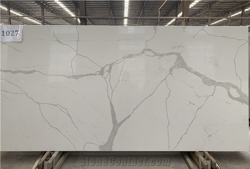 High Quality Calacatta Artificial Quartz Slabs