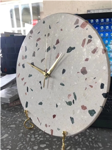High Quality Pink & Grey Terrazzo Inorganic Stones Home Decoration Items