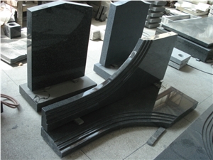 Lithuania Style Cross and Heart Granite Headstone Lithuania Style Cross and Heart Granite Headstone