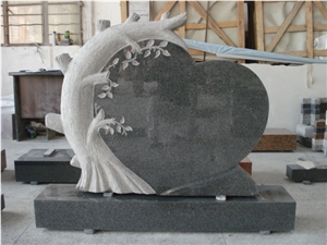Portuguesa Style Black Granite Monument Headstone