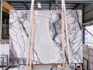 Milas Lilac White Purple Line Marble Slab