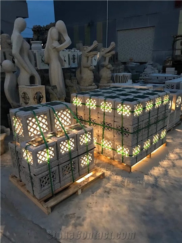 White Granite Stone Garden Lanterns