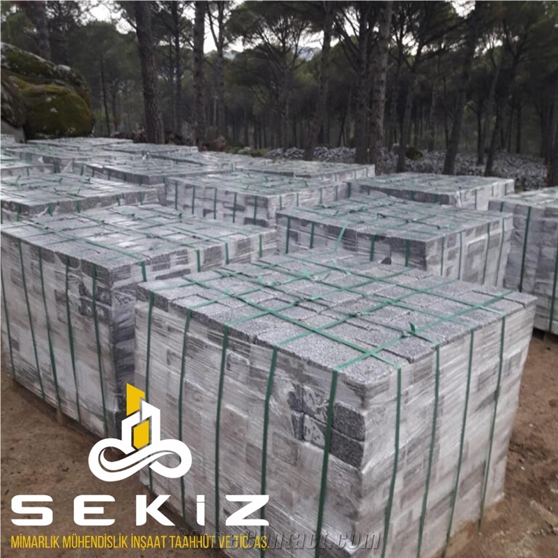 Bergama Grey Granite Kerbstones