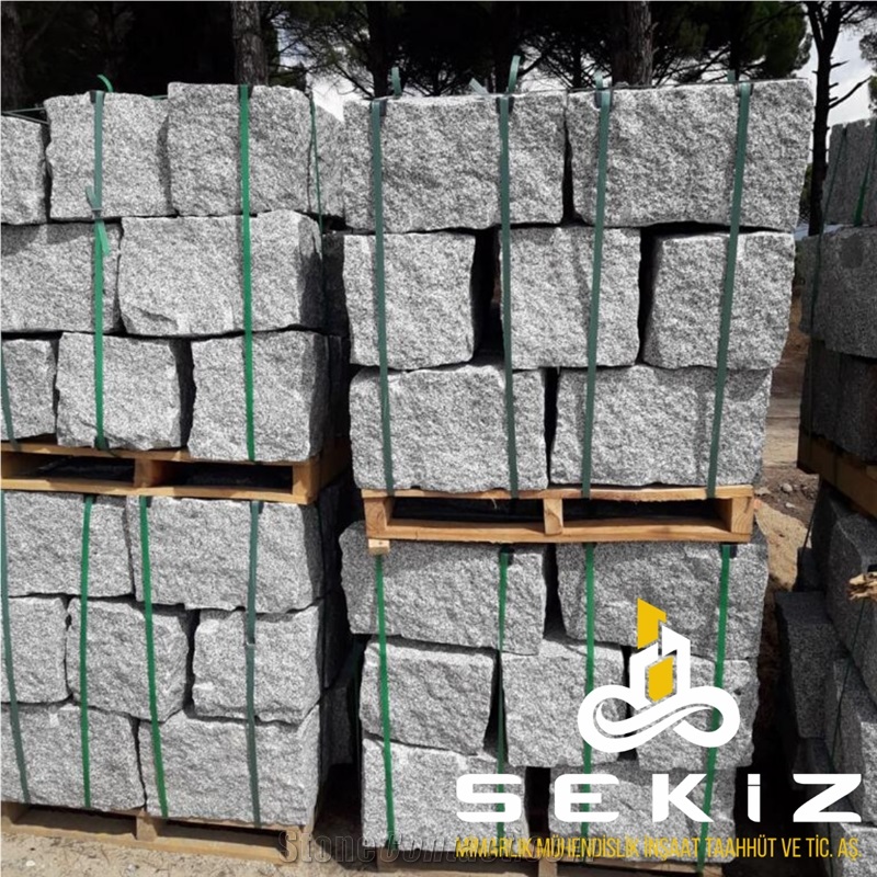 Bergama Grey Granite Kerbstones