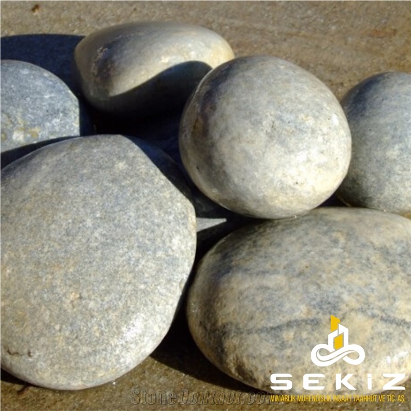 Light Grey Flat Pebbles