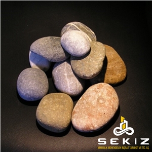 Multicolor Flat Pebbles