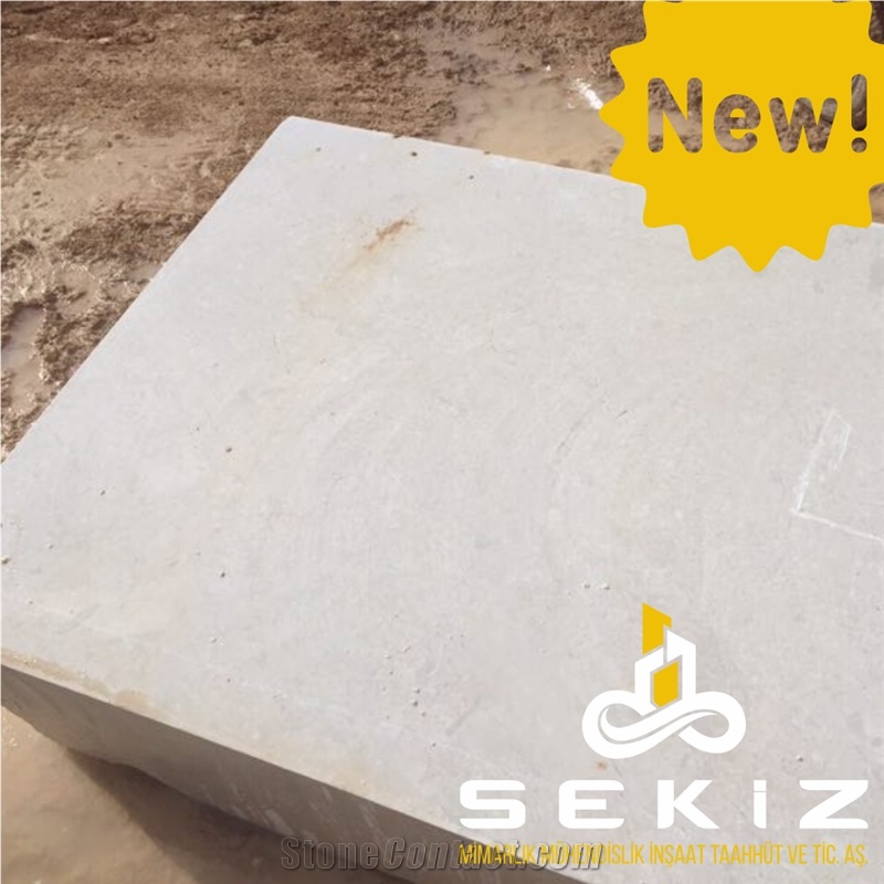 Turkish Ottoman Beige Marble Blocks