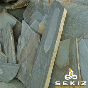 Yellow Slate Flagstone Paver, Walkway