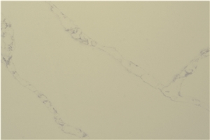 Beige Brown Calacatta Quartz Stone Slab