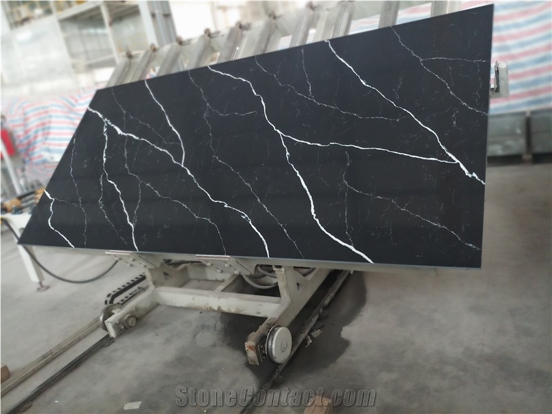 Black Calacatta Quartz Slabs