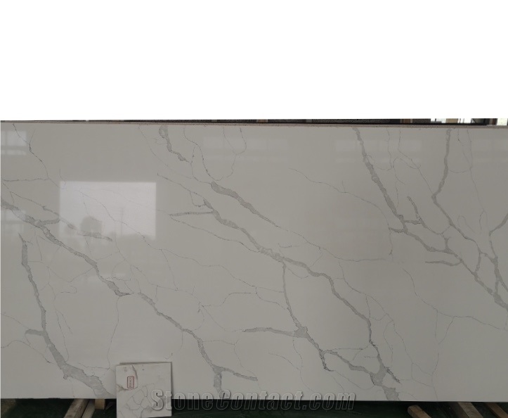 Calacatta White Quartz Stone Slabs