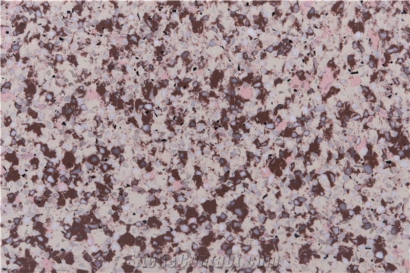 Dark Brown Platinum Particle Quart Stone