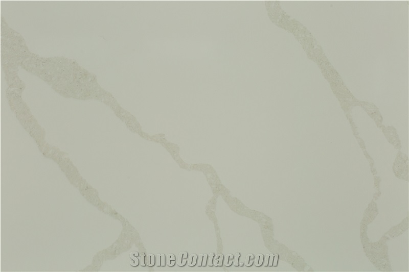 Ivory White Quartz Stone Slab