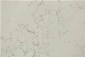 Ivory White Small Pattern Quartz Stone Slab
