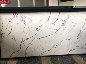 New Ice Crack Laza Calacatta Quartz Stone Slab
