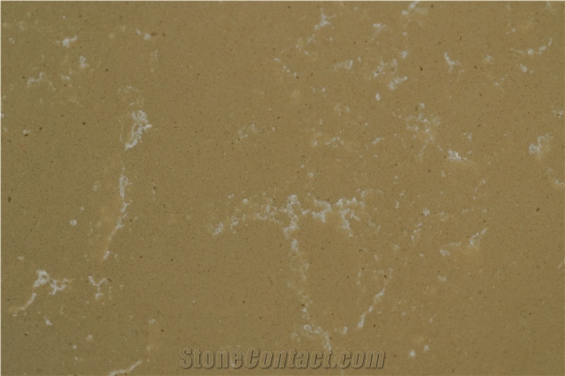 New Ivory White Pattern Quartz Stone Slab
