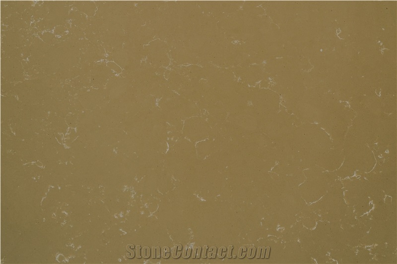 New Ivory White Pattern Quartz Stone Slab