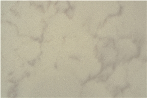 New Ivory White Pattern Quartz Stone Slab