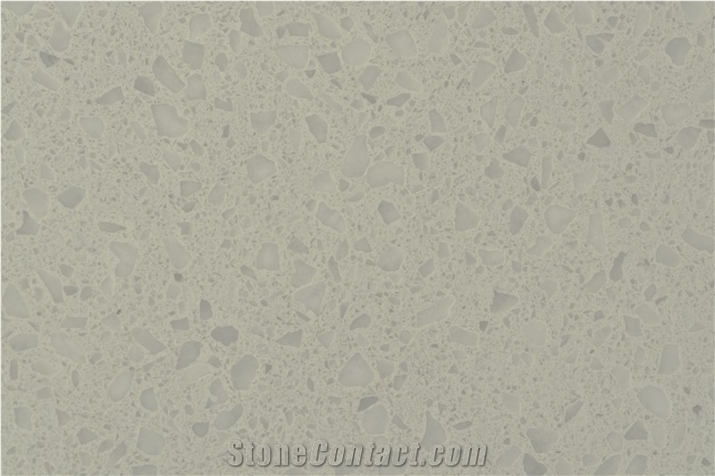 New Monochrome Quartz Stone Slab