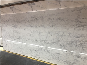 New Special Cement Ash Quartz Stone Slab