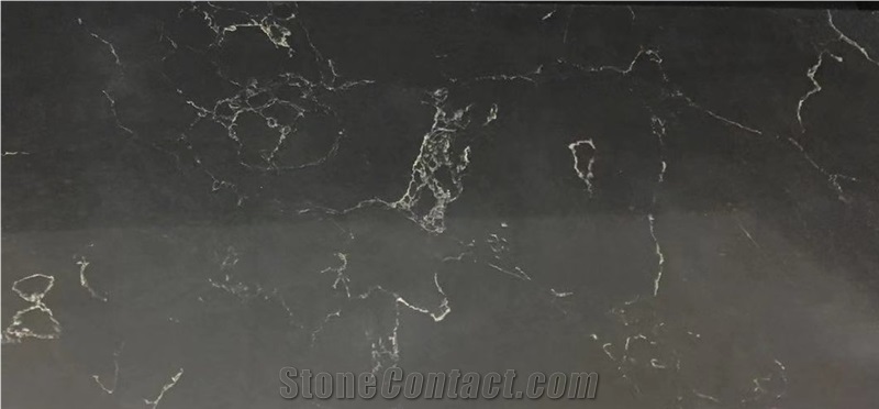 New Special Cement Ash Quartz Stone Slab