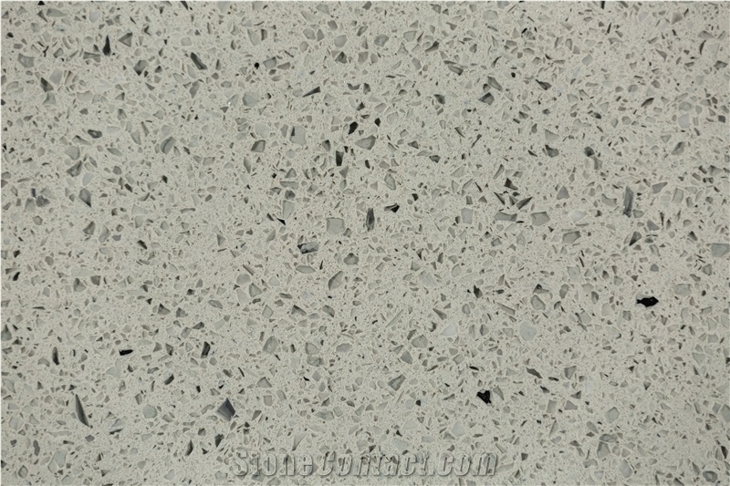 Oreo White Quartz Stone Slab
