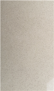 Pure Beige Color Quartz Stone Slab