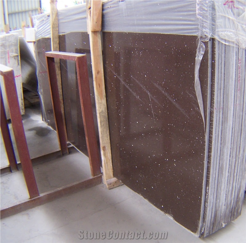 Pure Bordeaux Quartz Stone Slab