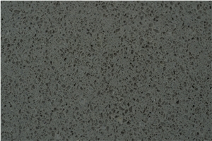 Pure Dark Grey Color Quartz Stone Slab