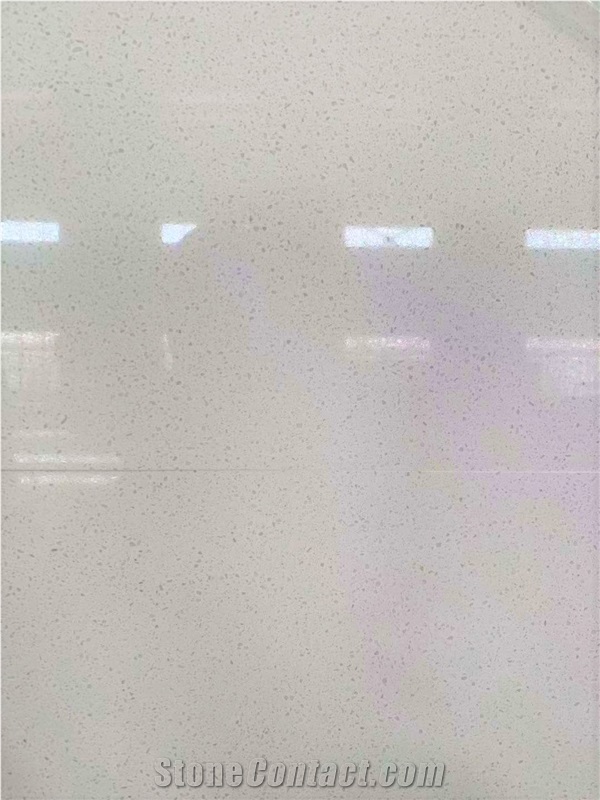 Pure Ice White Quartz Stone Slab