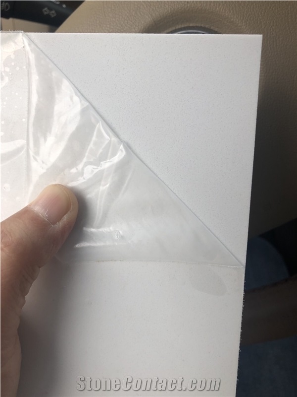 Pure White Quartz Stone Slab