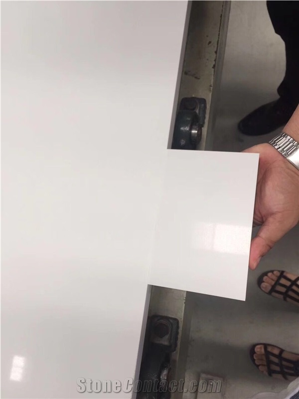 Pure White Quartz Stone Slab