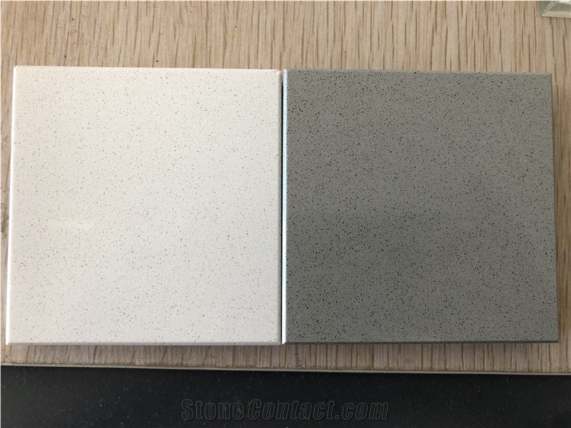 Simple Monochrome Colour Quartz Slabs