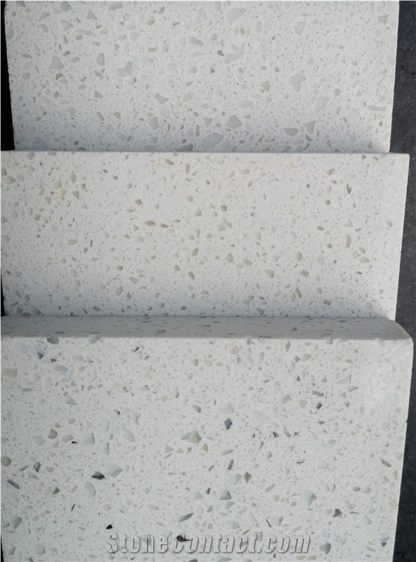 Sparke White Quartz Stone Slab