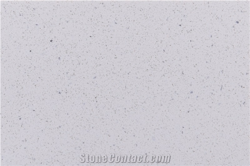 Sparkly Ice White Quartz Stone Slab