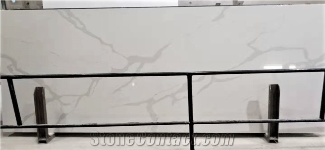 Unique Calacatta Quartz Stone Slab