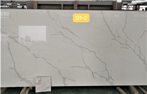 Unique Calacatta Quartz Stone Slab