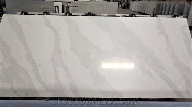 Unique Calacatta Quartz Stone Slab