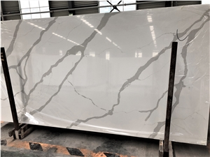 Unique Calacatta Quartz Stone Slab