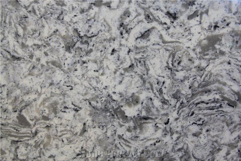 Unique Pattern Quartz Stone Slab