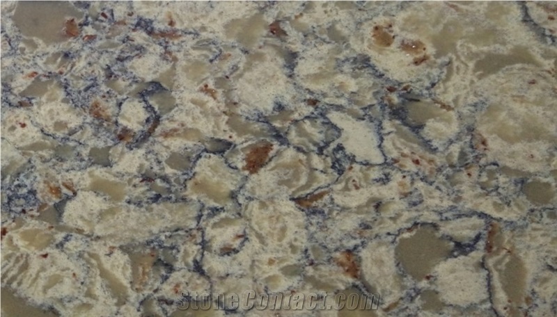 Unique Pattern Quartz Stone Slab