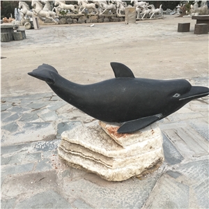 Marble Dolphin Statues Water Fountains